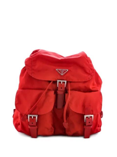 Prada Pre-Owned Double Front Pocket Tessuto Medium backpack