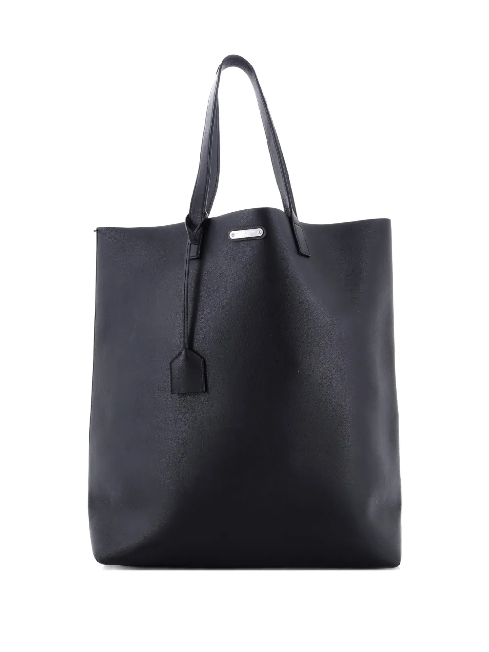 Saint Laurent Pre-Owned Bold Leather Large tote bag - Black