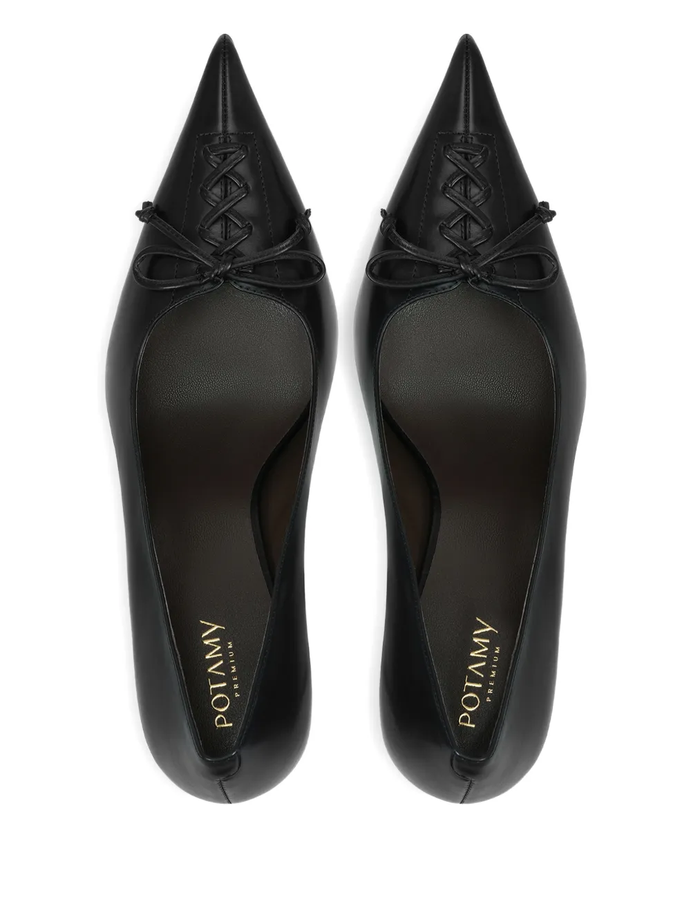 POTAMY 100mm pumps met puntige neus Zwart