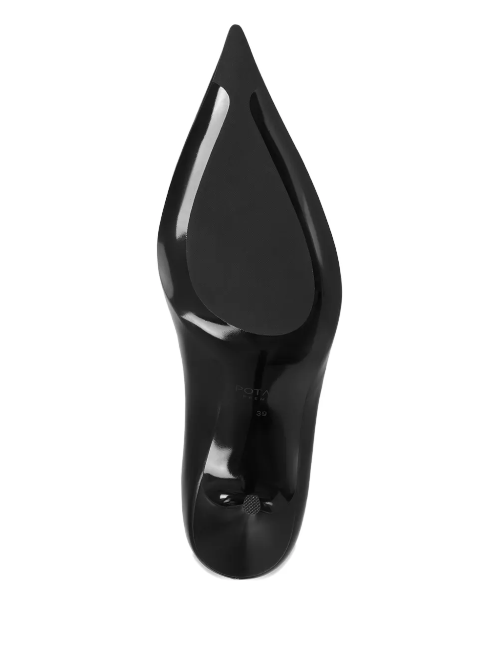 POTAMY 100mm pumps met puntige neus Zwart