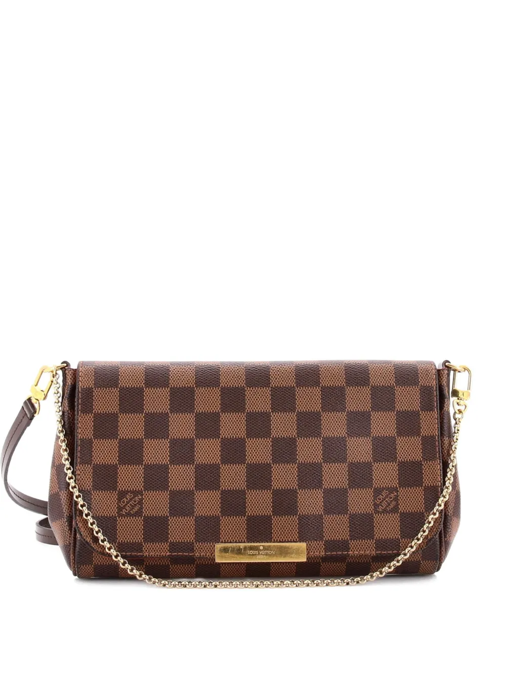 Pre-owned Louis Vuitton Favorite Handbag Damier Mm Crossbody Bag In Brown