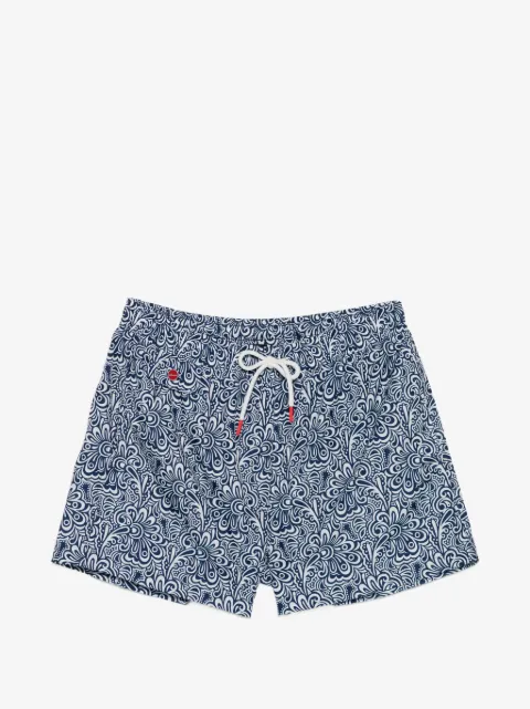 Kiton shorts de playa con motivo