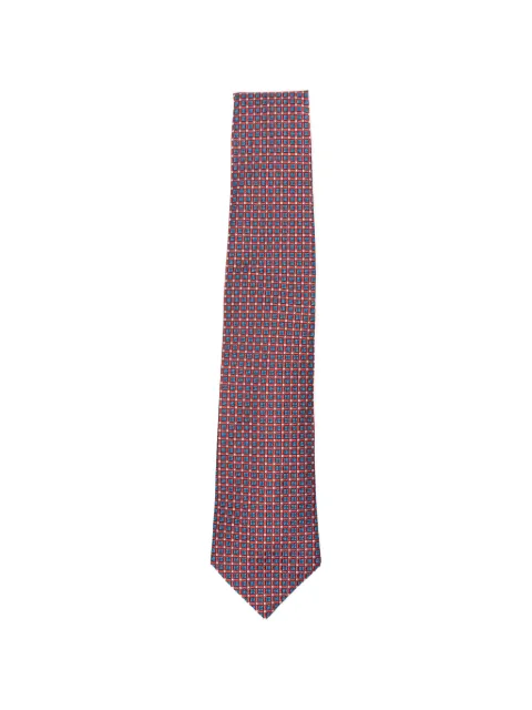 Kiton geometric-print tie
