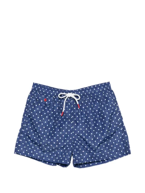 Kiton polka-dot swim shorts