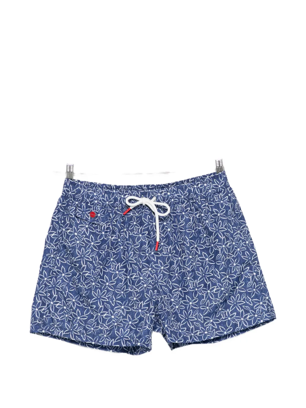 Kiton floral-print swim shorts - Blu