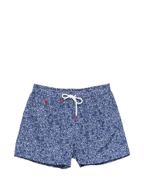 Kiton floral-print swim shorts