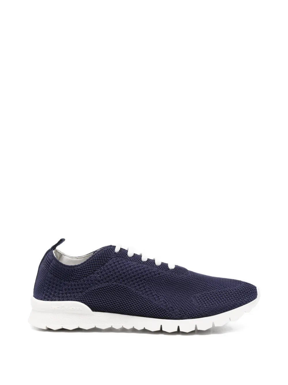 Kiton knit lace-up sneakers - Blau