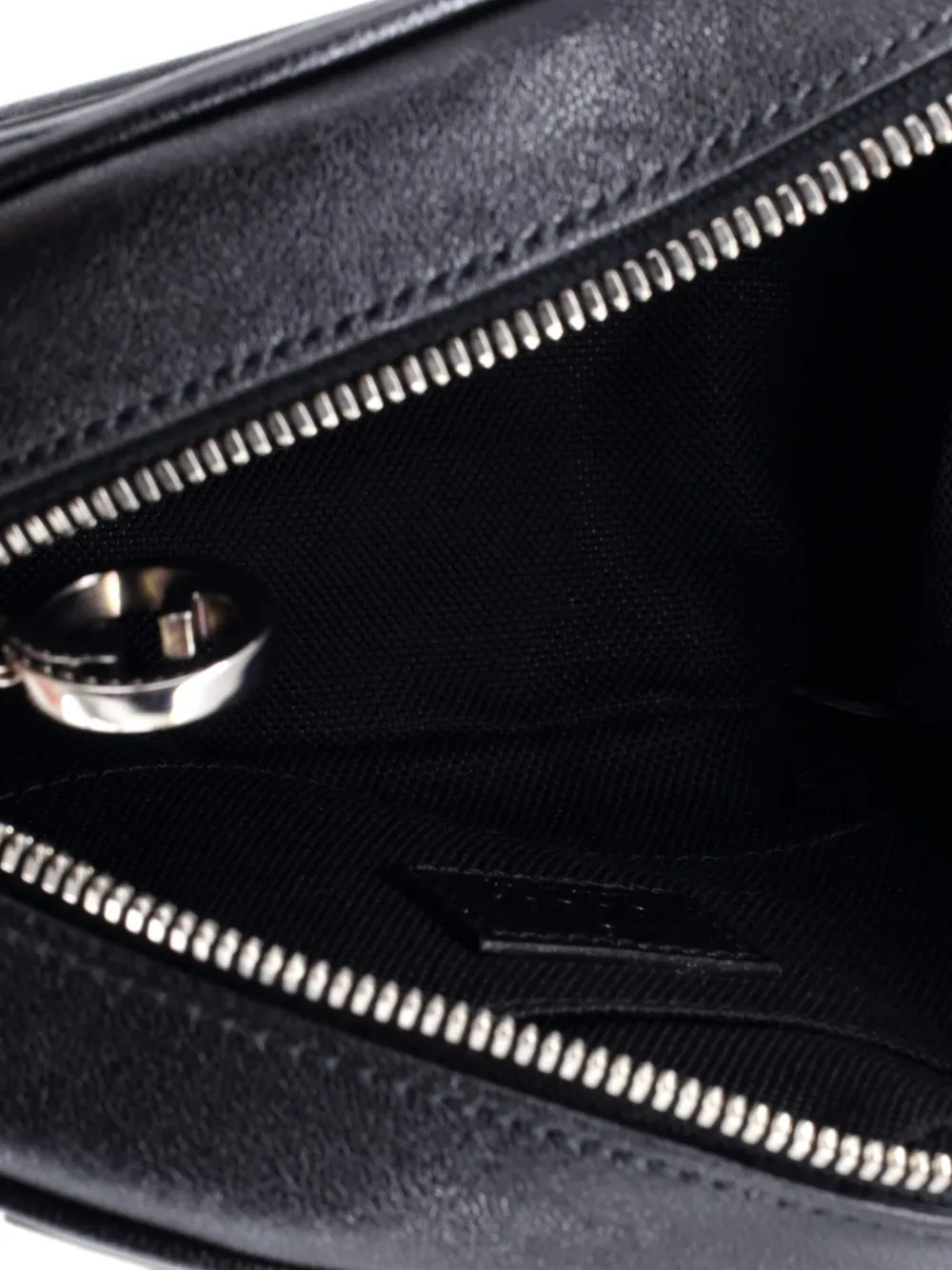 Pre-owned Gucci Blondie Nm Round Camera Bag Diagonal Quilted Leather Crossbody Bag In Black