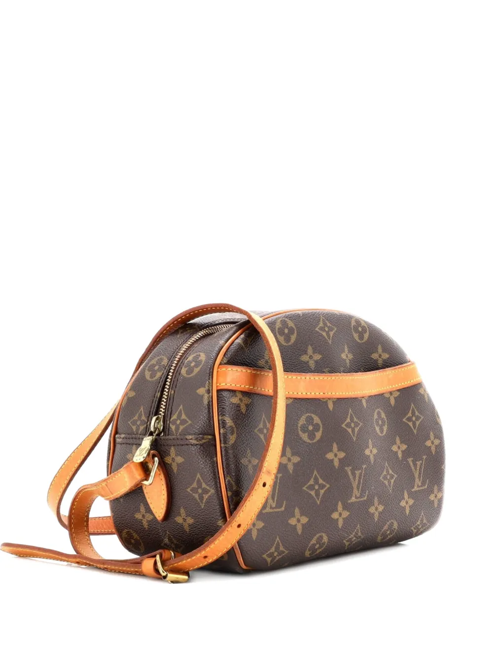 Pre-owned Louis Vuitton Blois Handbag Monogram Canvas Crossbody Bag In Brown