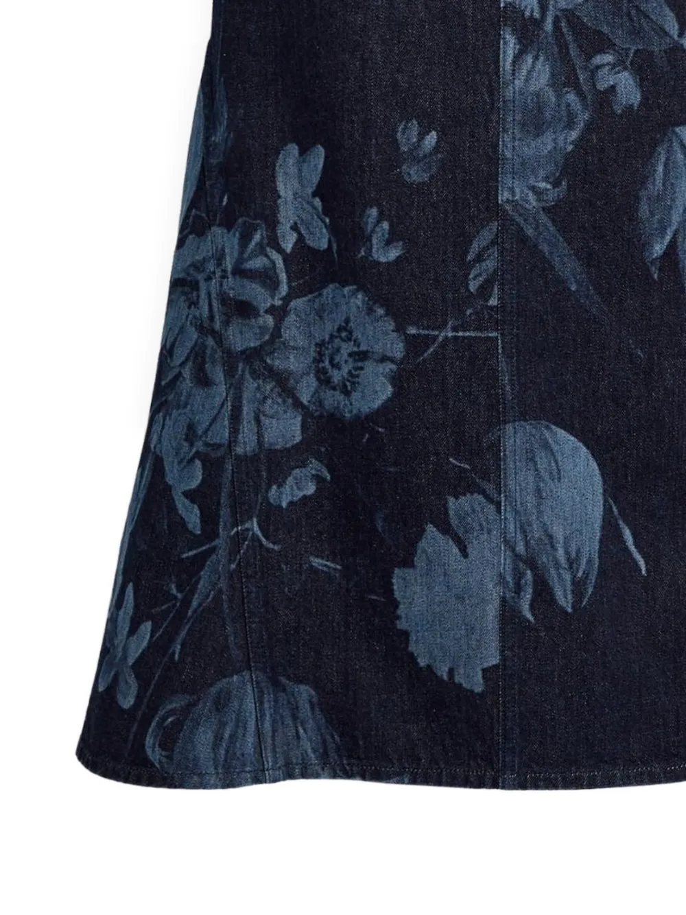 ERDEM Midi-rok met print - Blauw