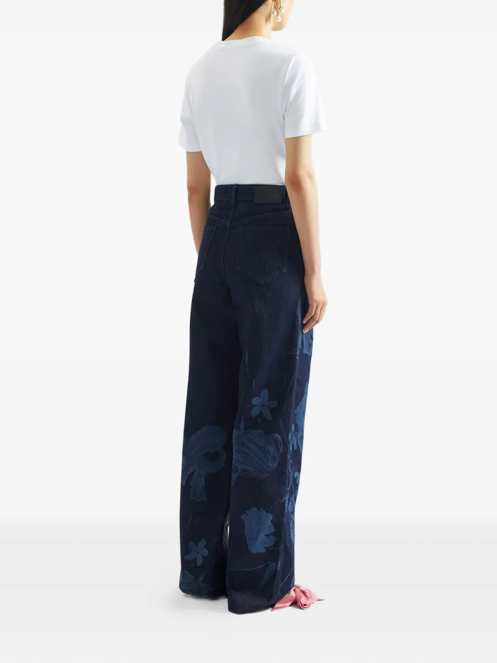 ERDEM T-shirt met print Wit