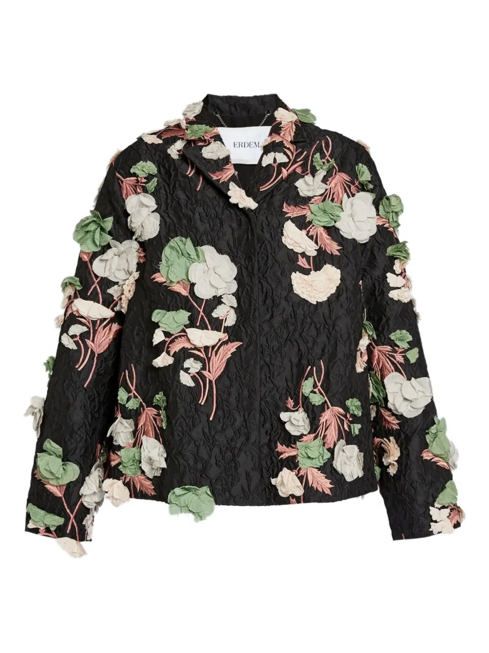 ERDEM Blazer con ricamo - Nero