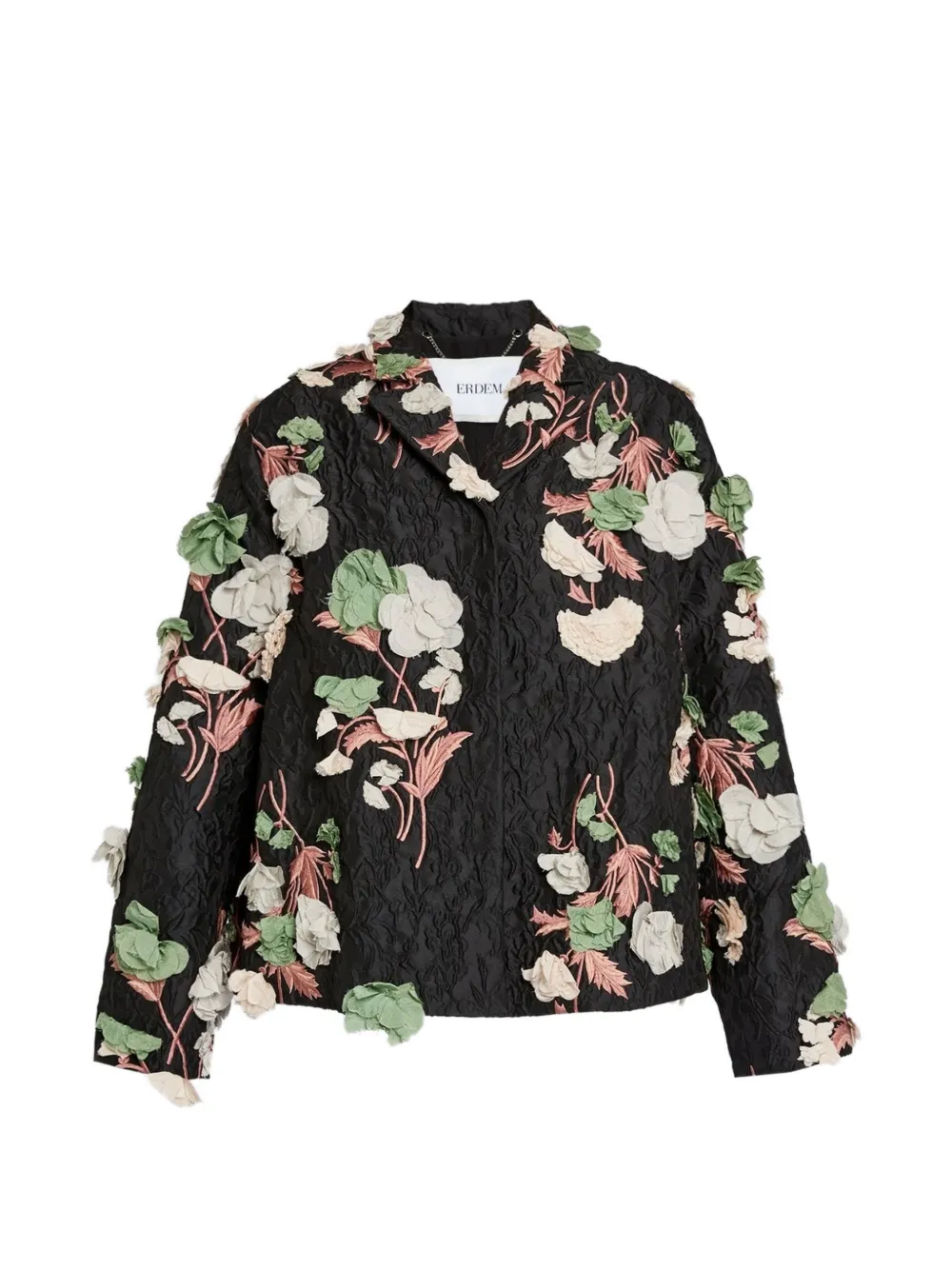 ERDEM Blazer con ricamo - Nero