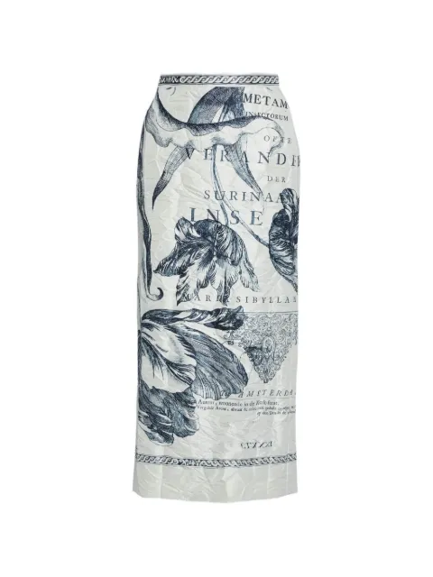 ERDEM jupe mi-longue à fleurs