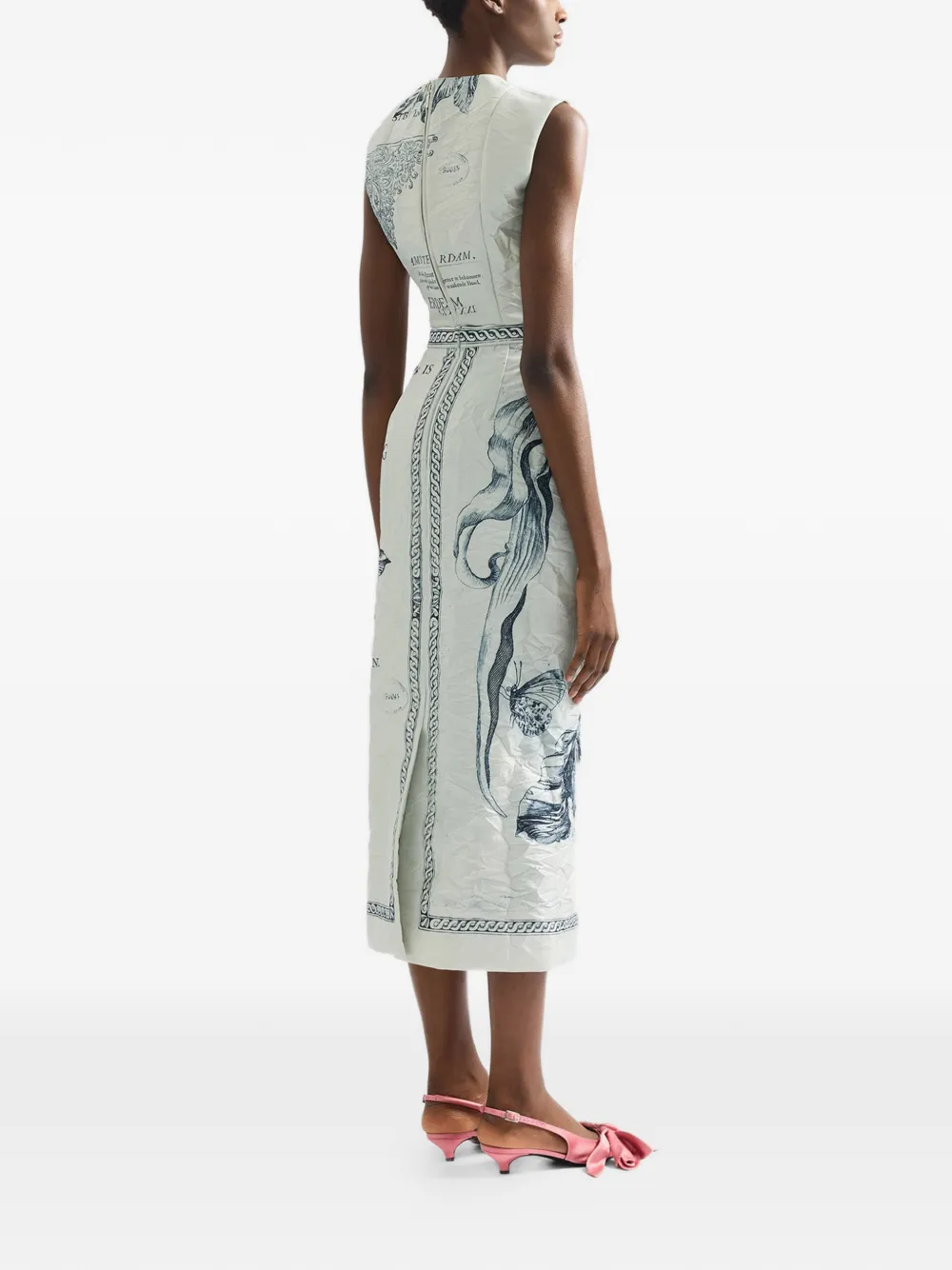  Erdem Floral-print Midi Skirt - White 