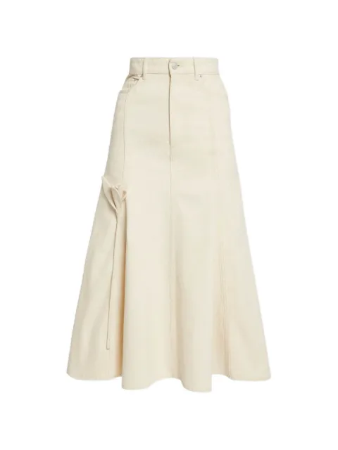 ERDEM flared button-fastening midi skirt