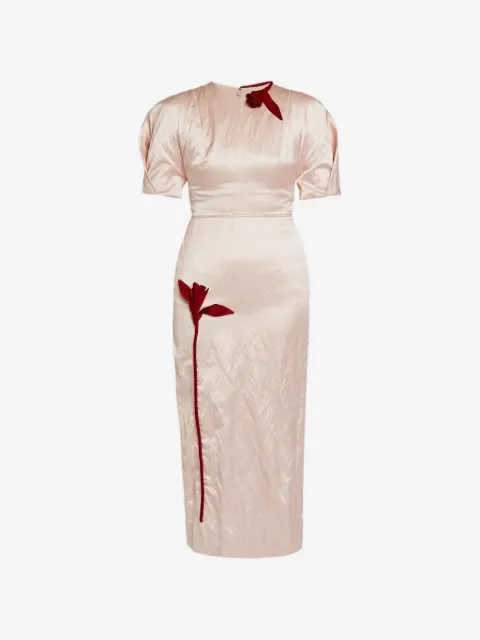 ERDEM embroidered-detail midi dress