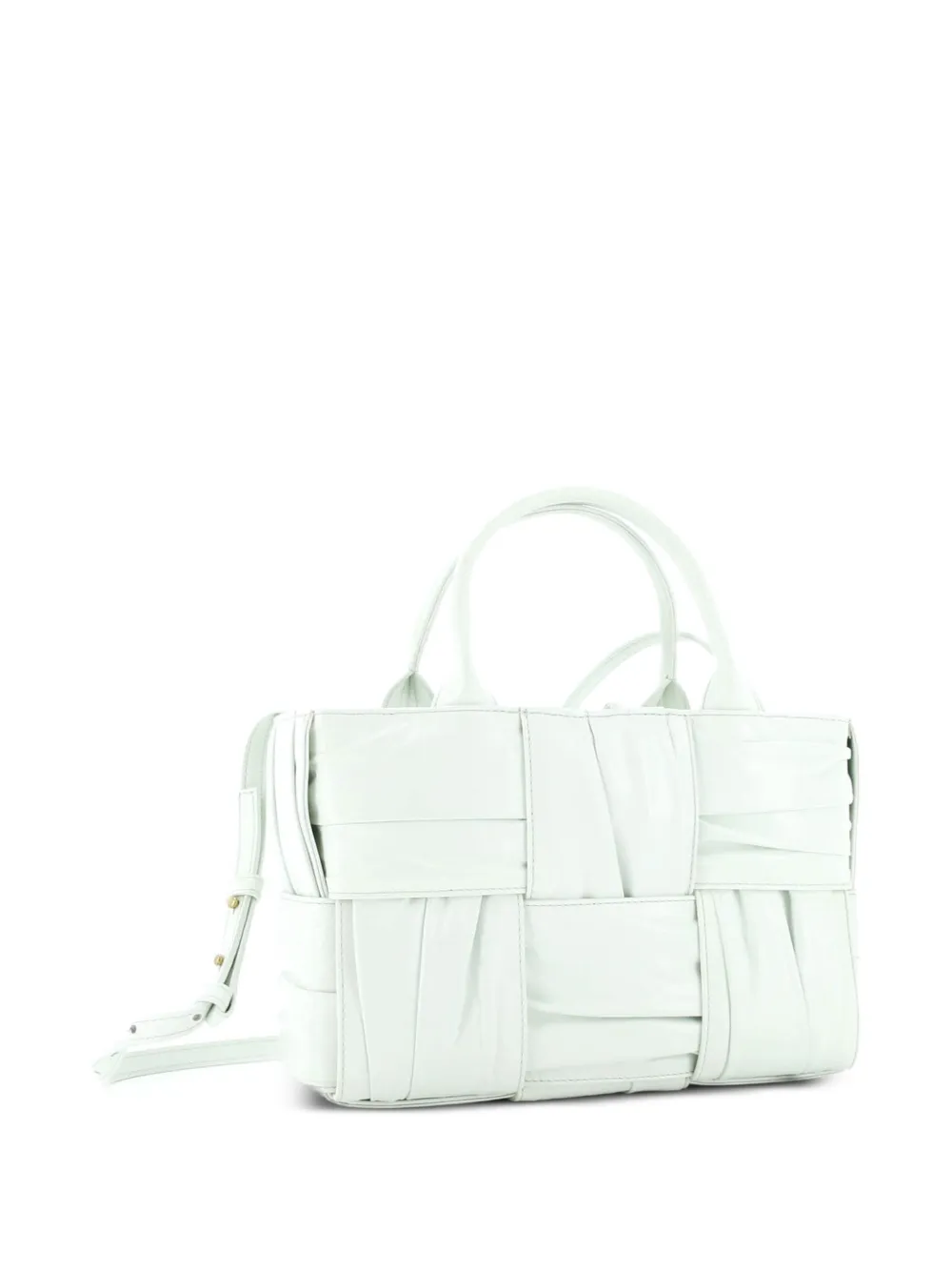 Arco Maxi Intrecciato Plisse Leather Mini Tote Bag