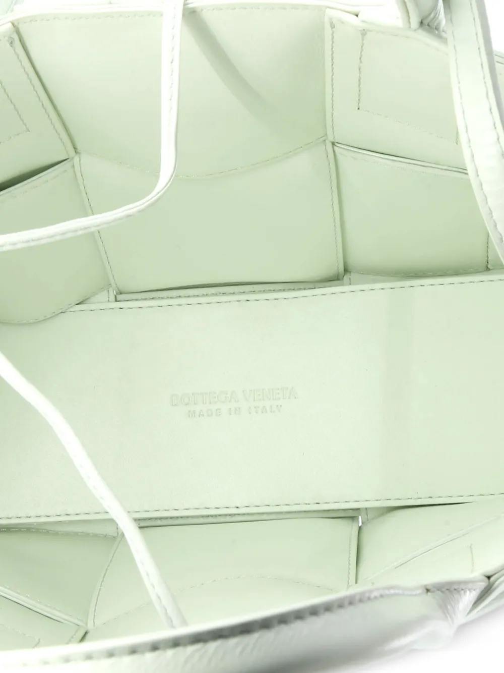 Arco Maxi Intrecciato Plisse Leather Mini Tote Bag