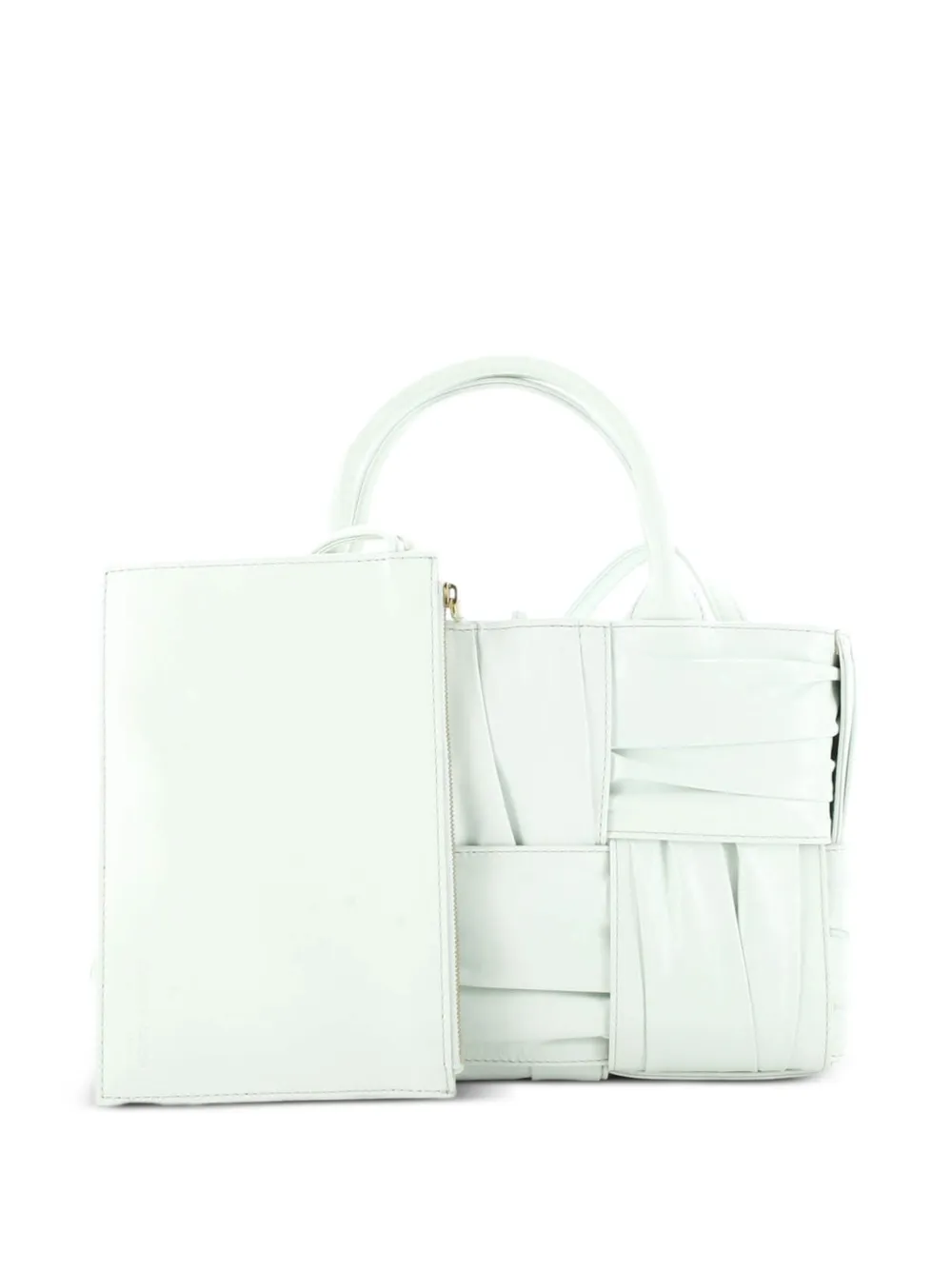 Arco Maxi Intrecciato Plisse Leather Mini Tote Bag