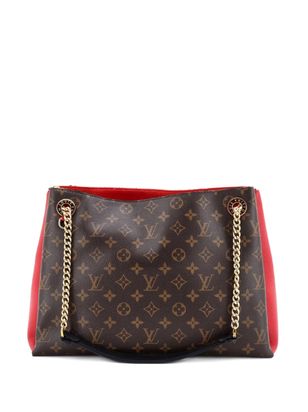 Louis Vuitton Pre-Owned Surene Handbag Monogram Canvas with Leather MM shoulder bag - Braun