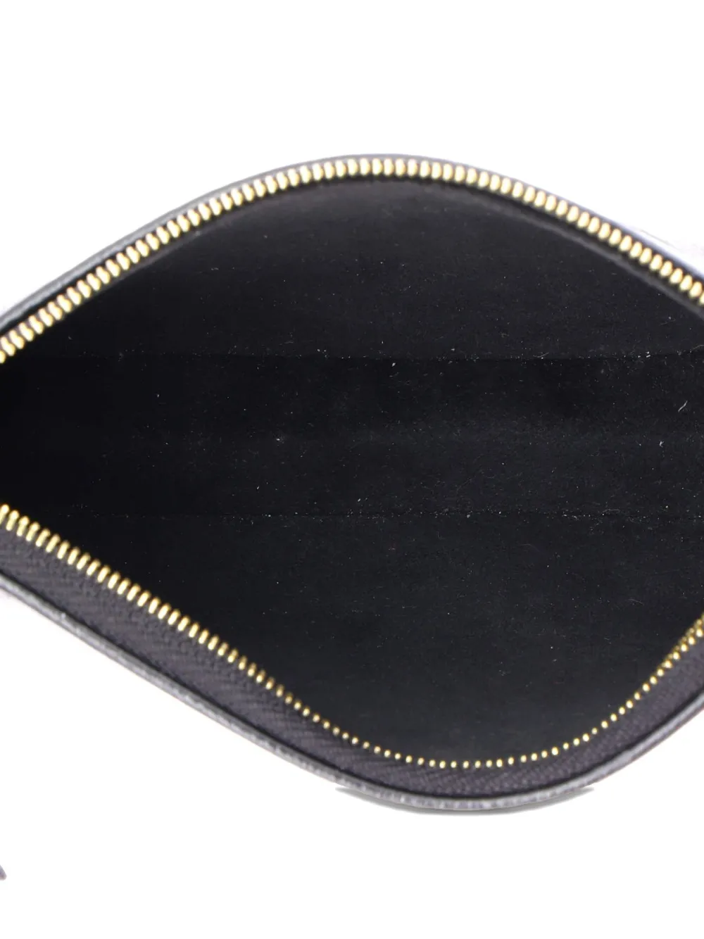 Pre-owned Louis Vuitton Pochette Accessoires Bicolor Monogram Empreinte Giant Mini Clutch Bag In Black