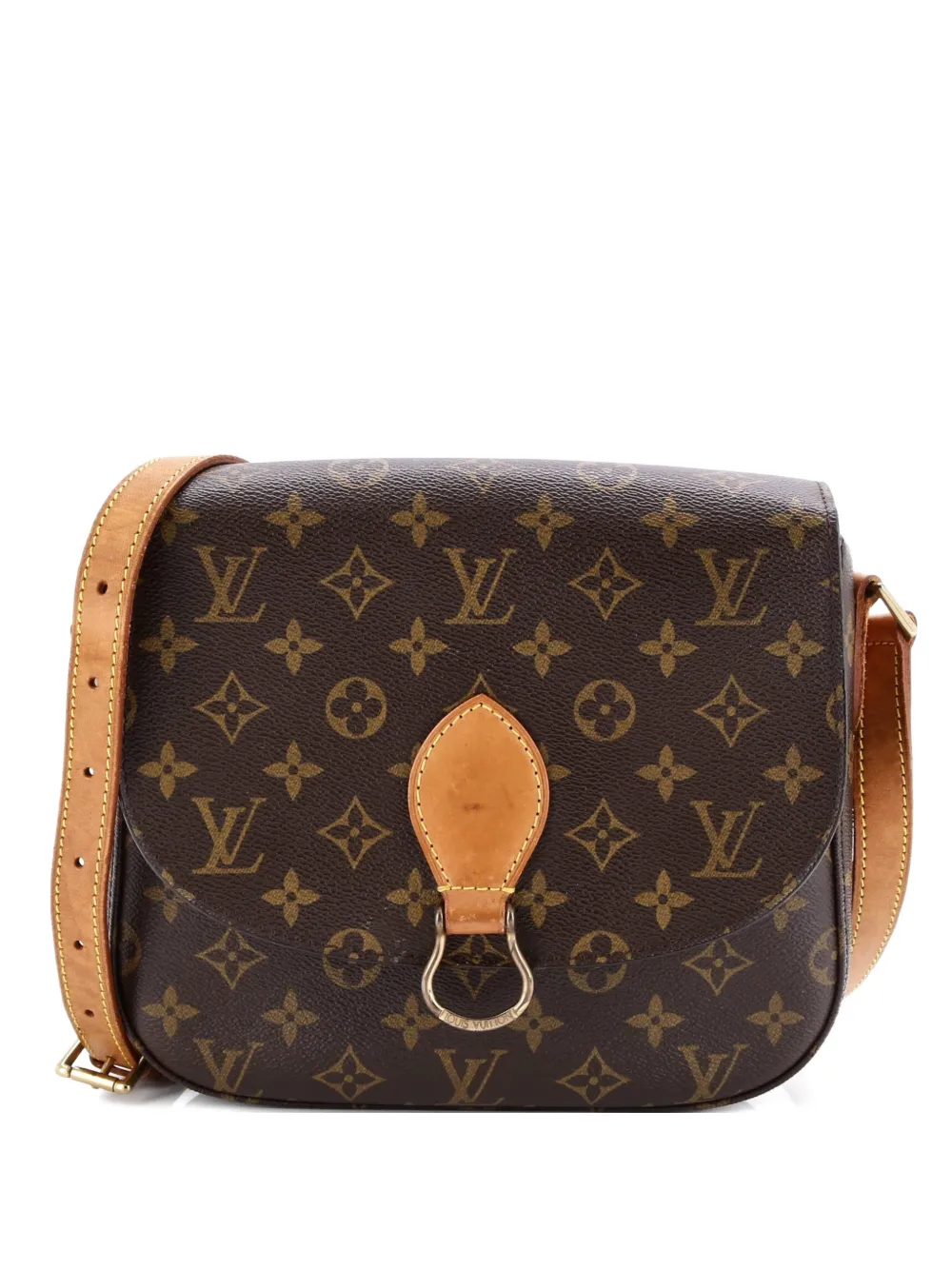 Louis Vuitton Pre-Owned Saint Cloud Handbag Monogram Canvas GM crossbody bag - Marrone
