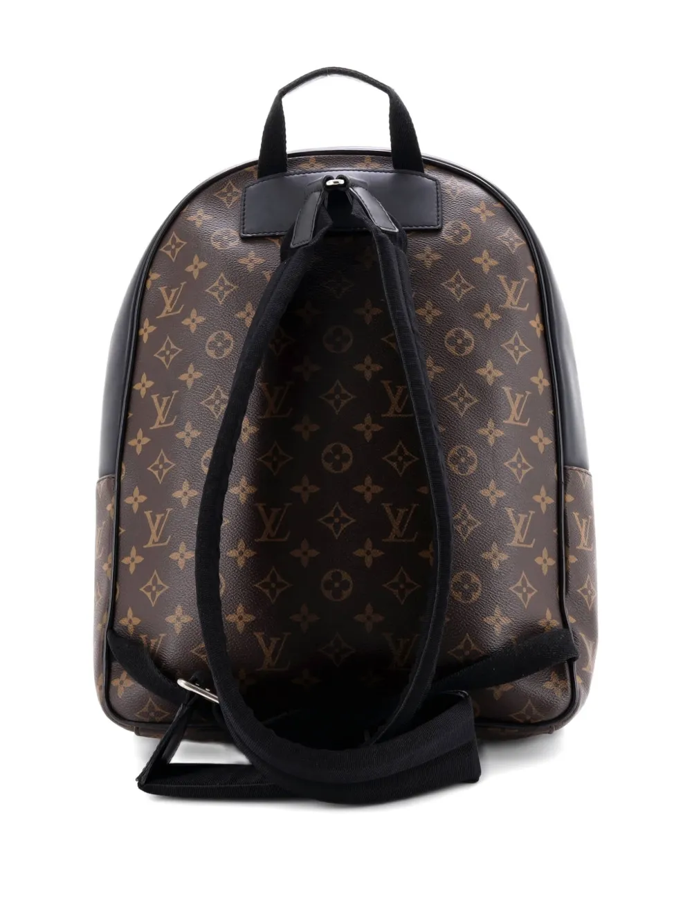 LOUIS VUITTON Pre-owned Josh Macassar Monogram Canvas Backpack In Black