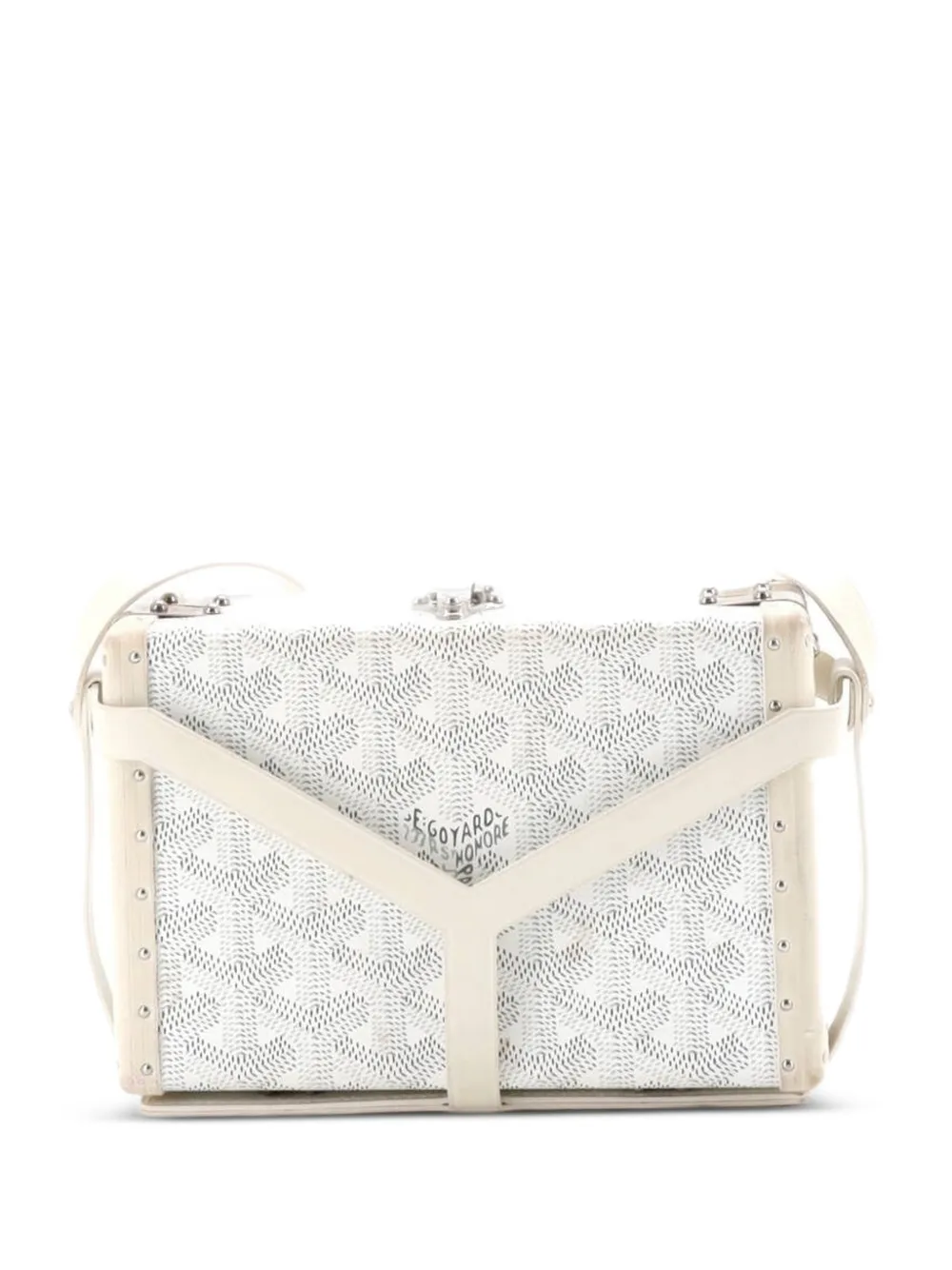 Goyard Pre-Owned Minaudiere Bag Coated Canvas clutch bag - Bianco
