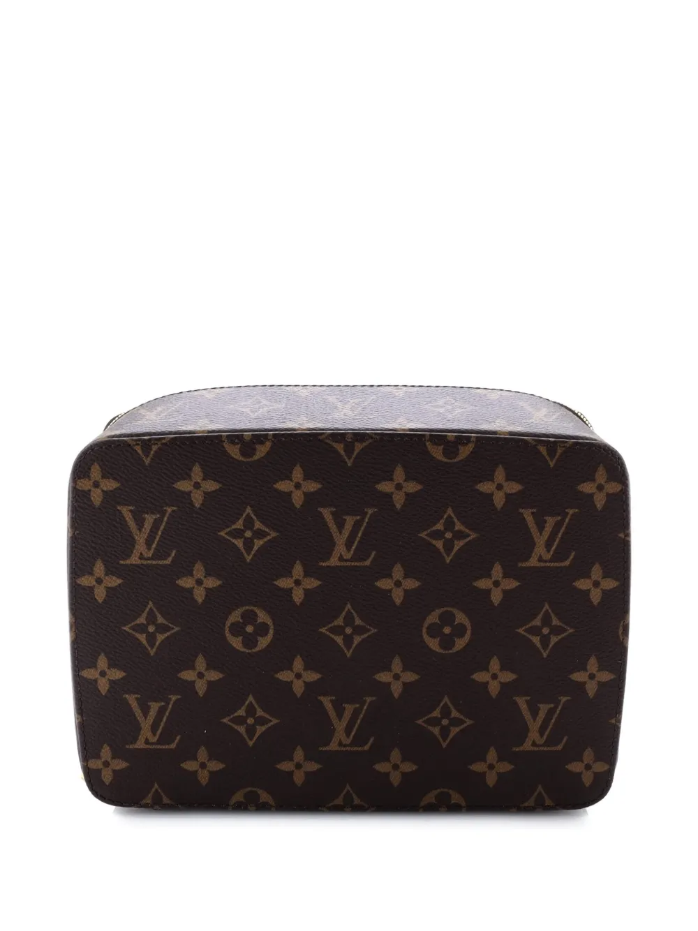 LOUIS VUITTON Pre-owned Nice Jewelry Case Monogram Canvas Pouch In Brown