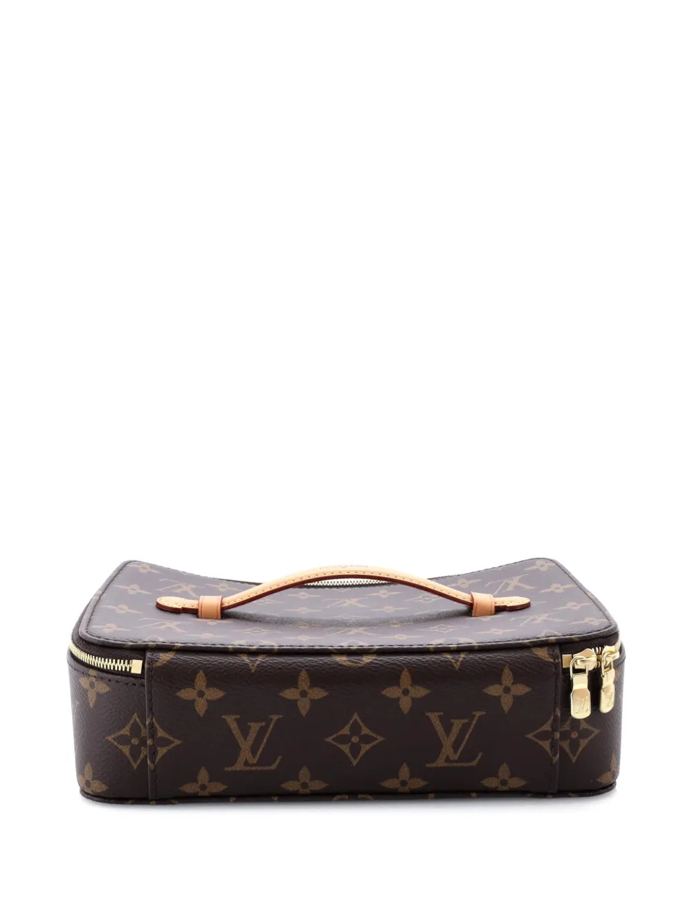 LOUIS VUITTON Pre-owned Nice Jewelry Case Monogram Canvas Pouch In Brown