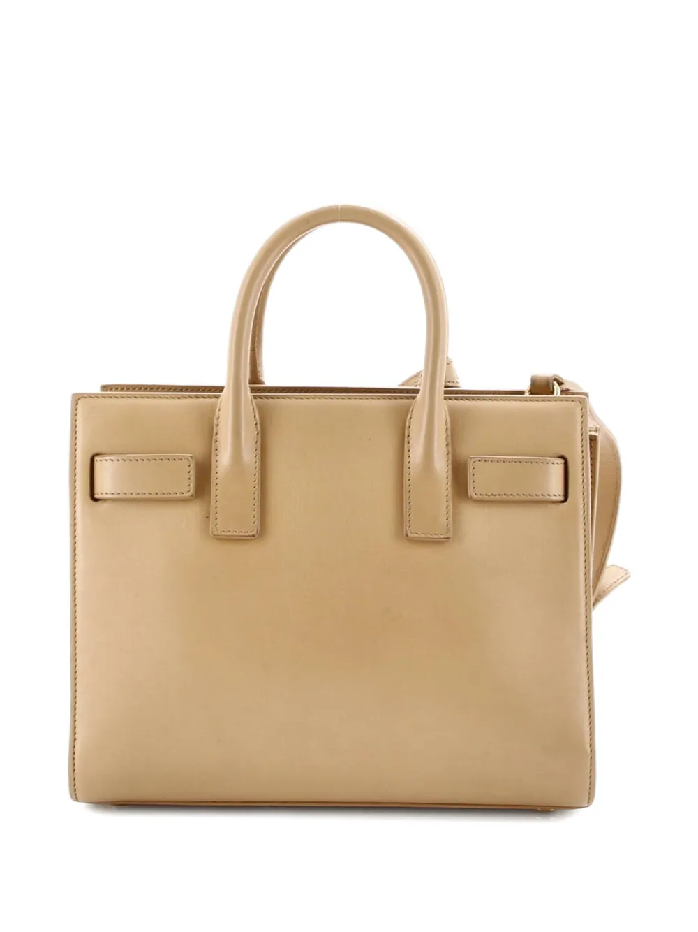 SAINT LAURENT Pre-owned Sac De Jour Bag Leather Nano Tote Bag In Neutral