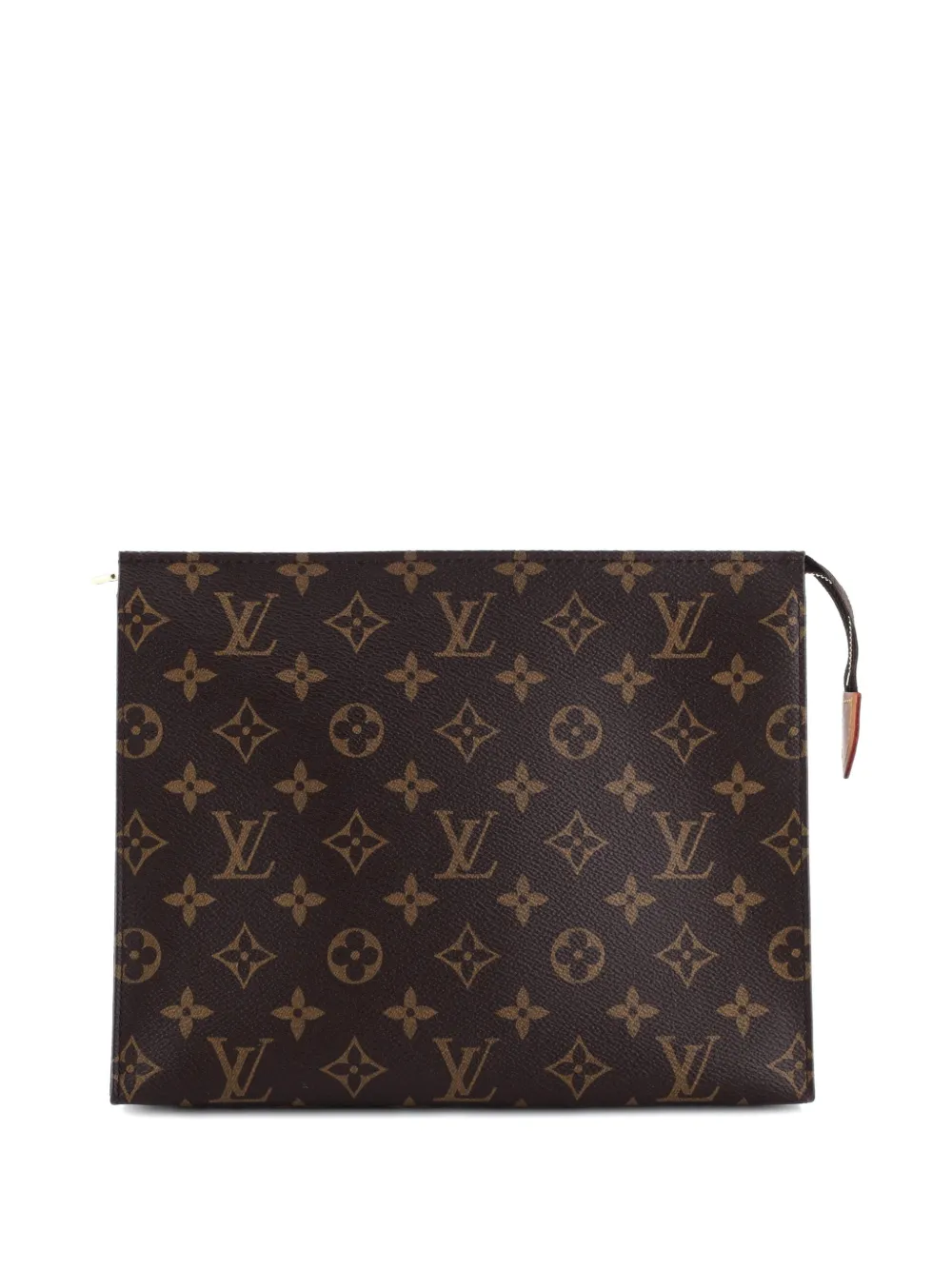Pre-owned Louis Vuitton Toiletry Nm Monogram Canvas Pouch In Brown