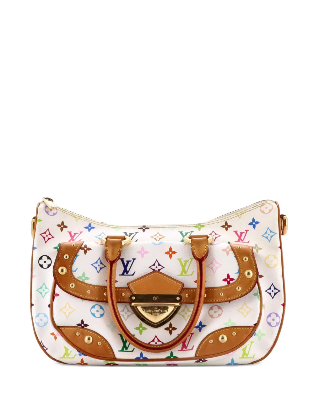 Louis Vuitton Pre-Owned Rita Handbag Monogram Multicolor satchel - White