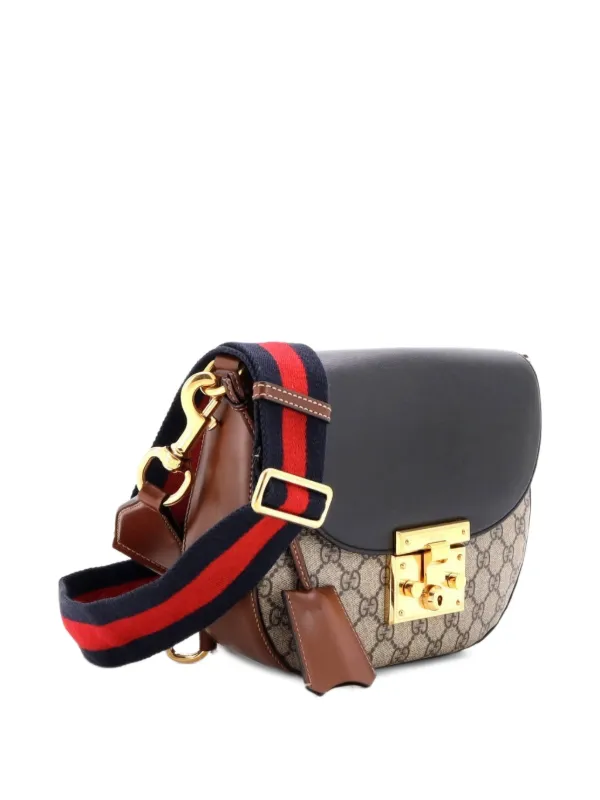 Gucci Pre-Owned パドロック サドル ショルダーバッグ M | ブラック
