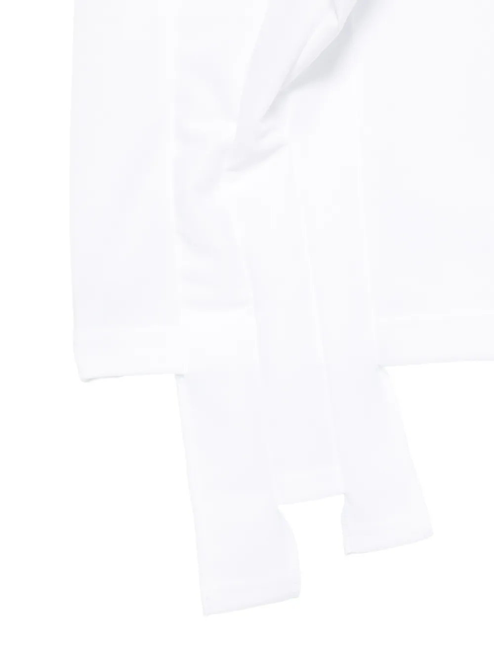 Comme Des Garçons T-shirt met gedrapeerd detail Wit