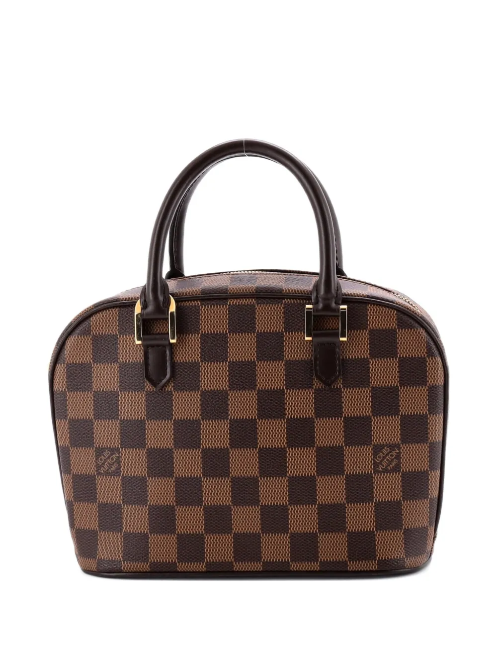 Pre-owned Louis Vuitton Sarria Handbag Damier Mini Satchel In Brown