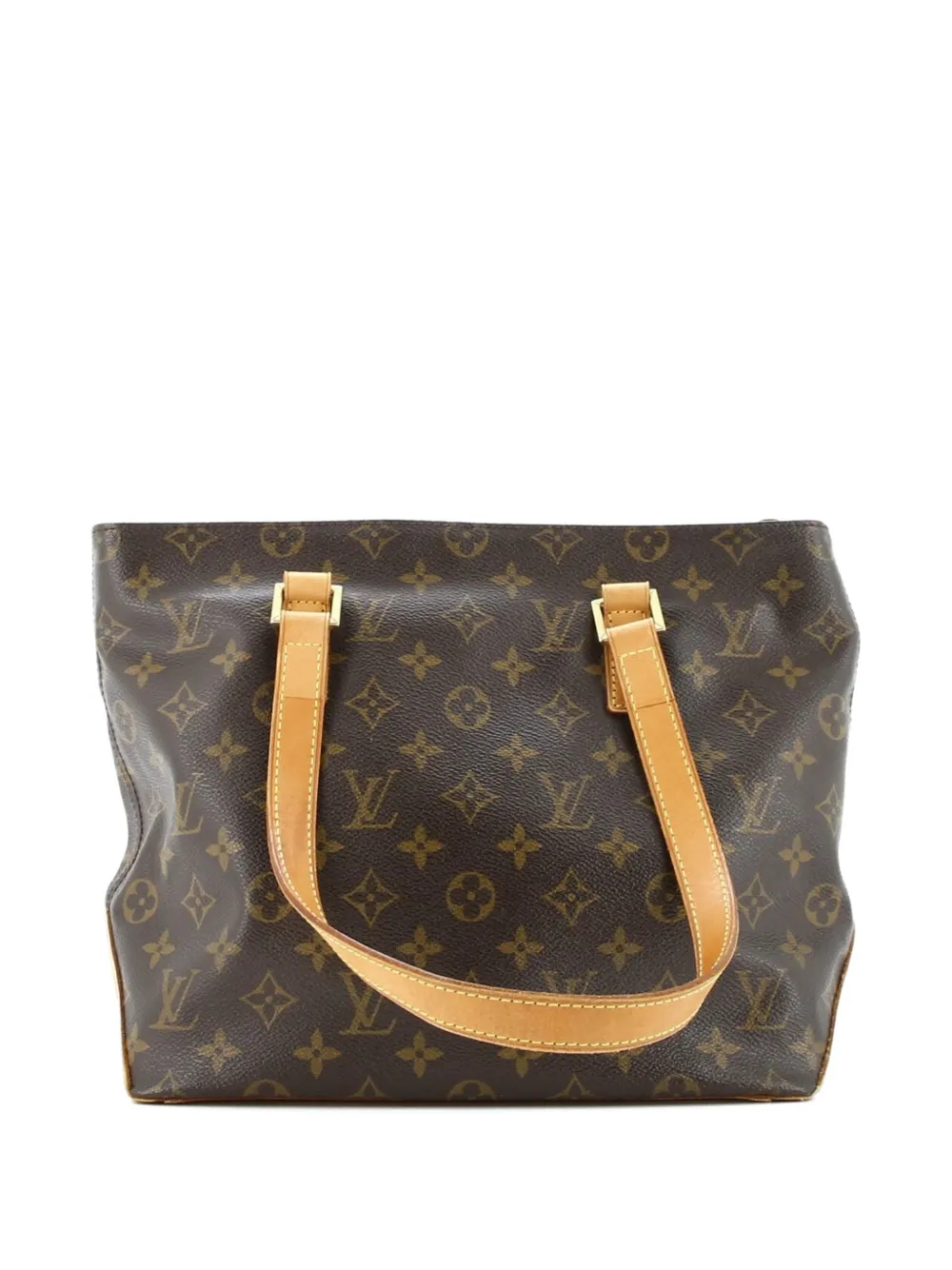 LOUIS VUITTON Pre-owned Cabas Piano Monogram Canvas Tote Bag In Brown