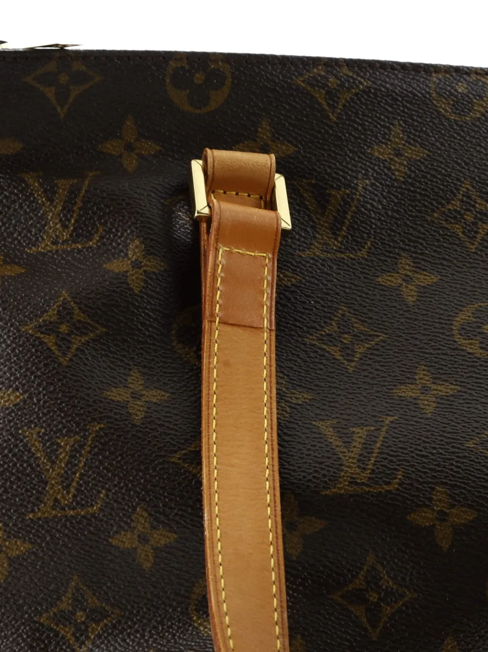 LOUIS VUITTON Pre-owned Cabas Piano Monogram Canvas Tote Bag In Brown