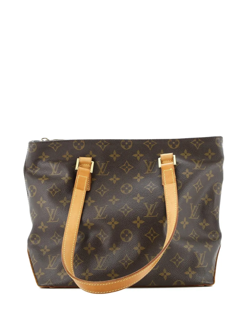 Pre-owned Louis Vuitton Cabas Piano Monogram Canvas Tote Bag In Brown