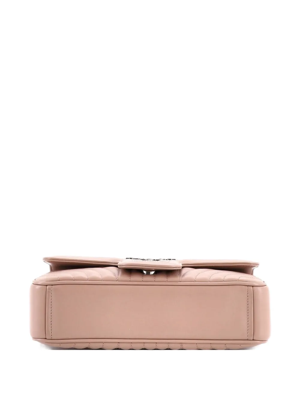  Prada Pre-owned Chain Flap Shoulder Bag Diagramme Quilted Leather Medium Crossbody Bag - Toni Neutri 
