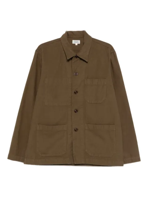 HARTFORD buttoned patch-pocket overshirt
