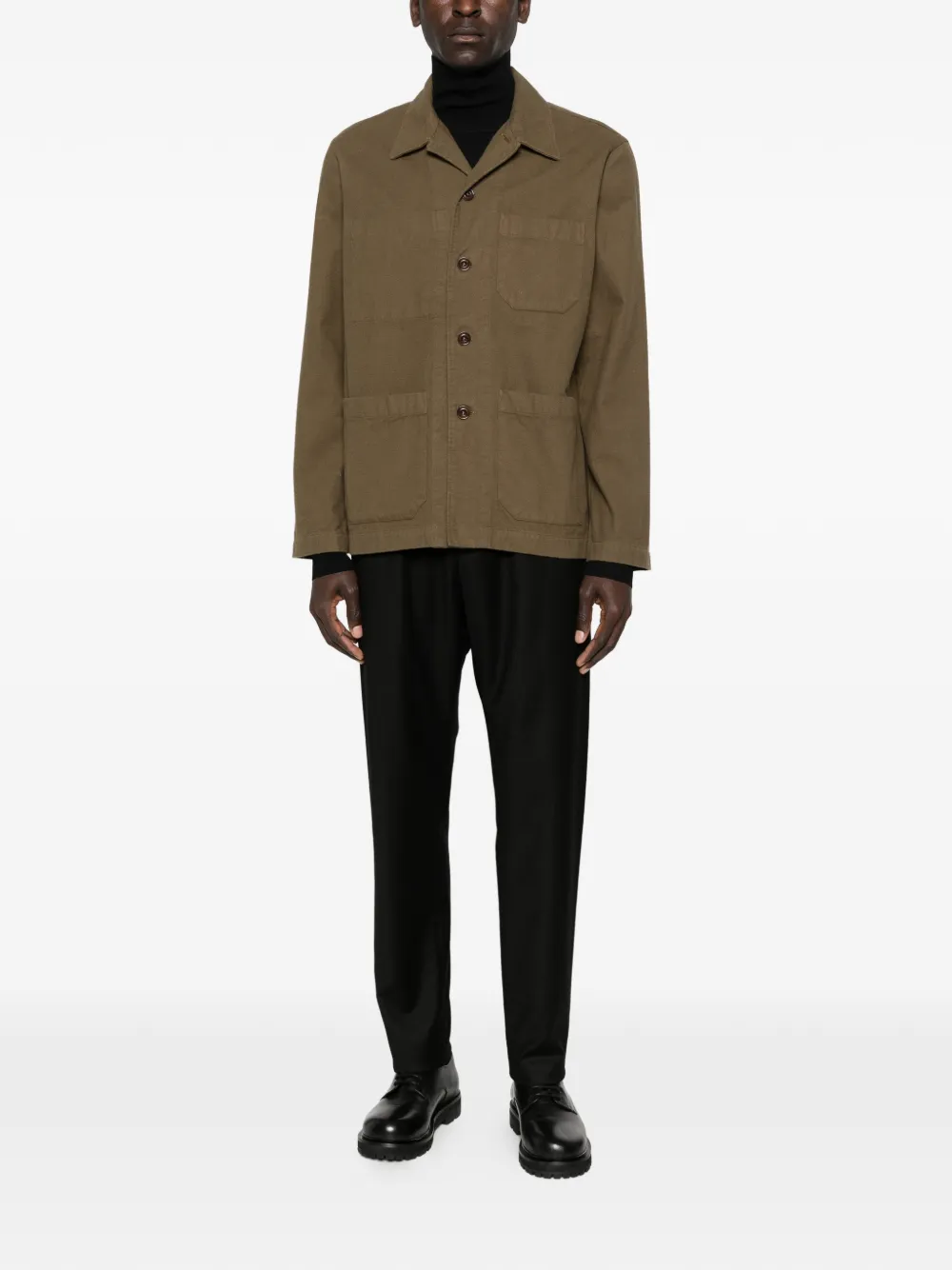 HARTFORD buttoned patch-pocket overshirt | Shirt Jackets | Image 2