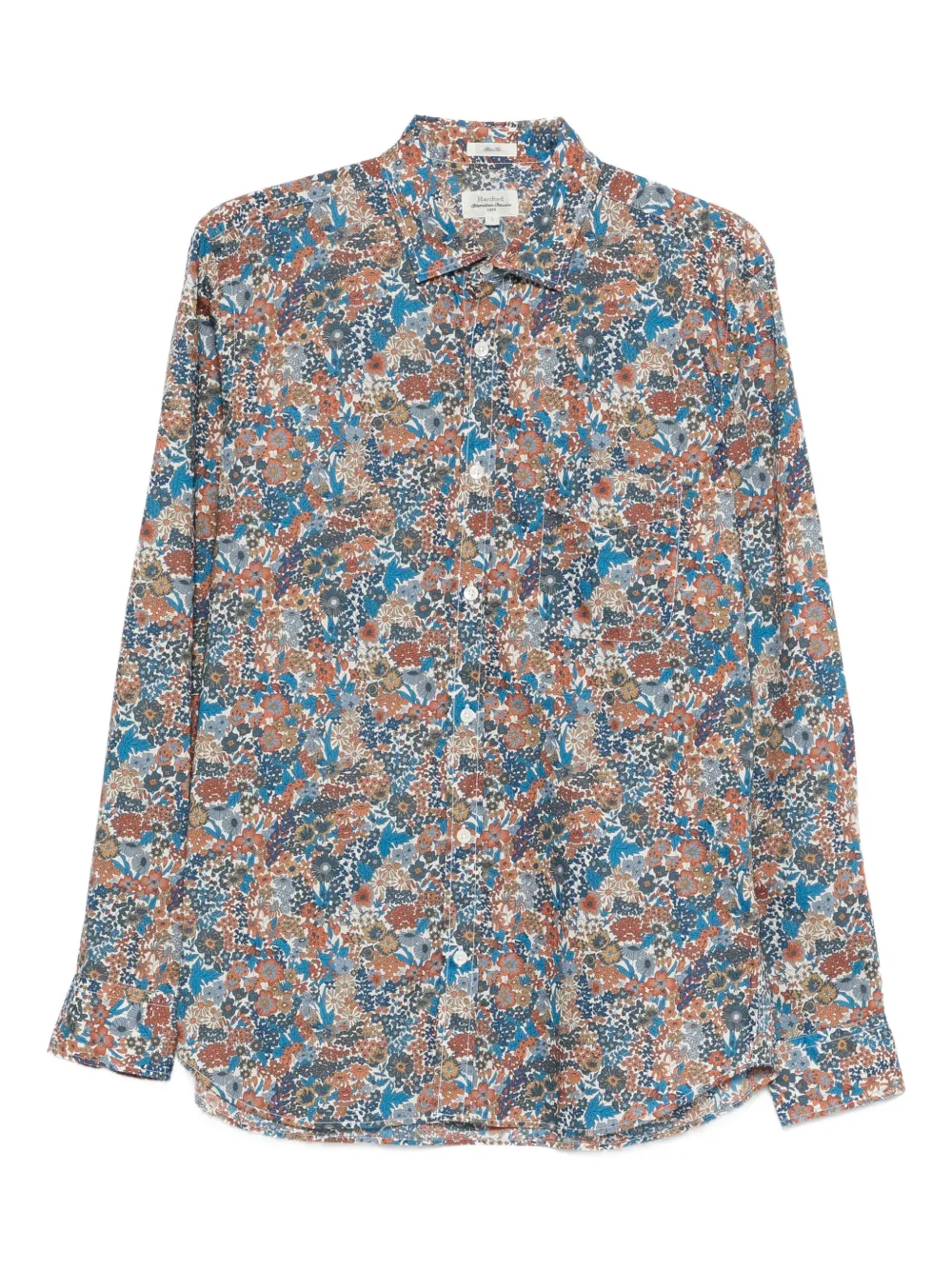 HARTFORD floral-print shirt | Blue | Image 1