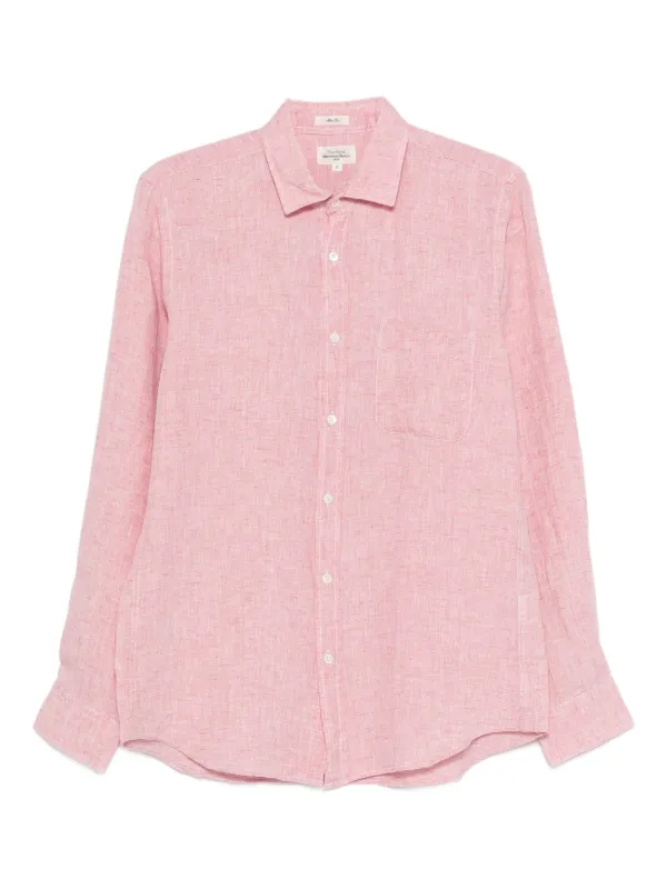 美品✨定価3.8万 チノ コットンリネンコンパクトブザムシャツ ピンク 綿麻 HARTFORD リネンシャツ | ピンク | FARFETCH JP