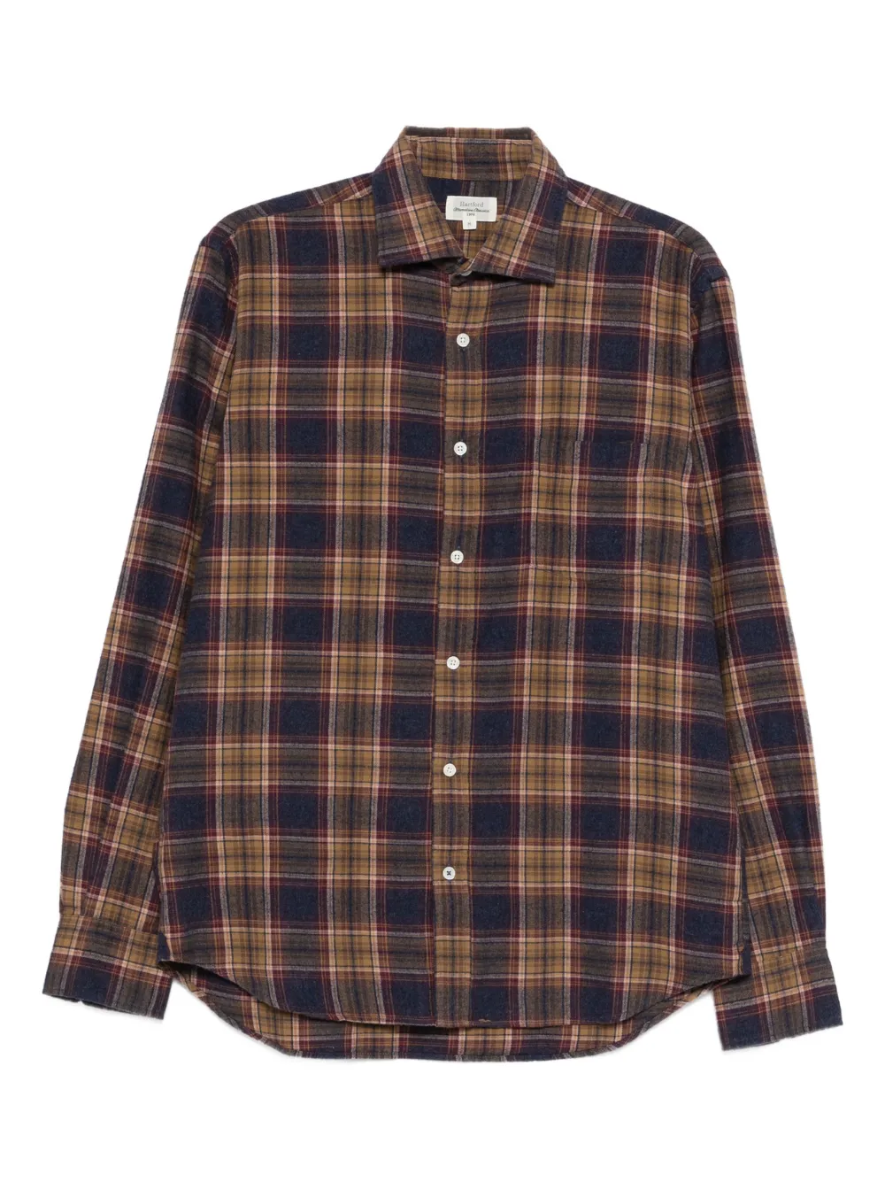 HARTFORD checked shirt - Marrone