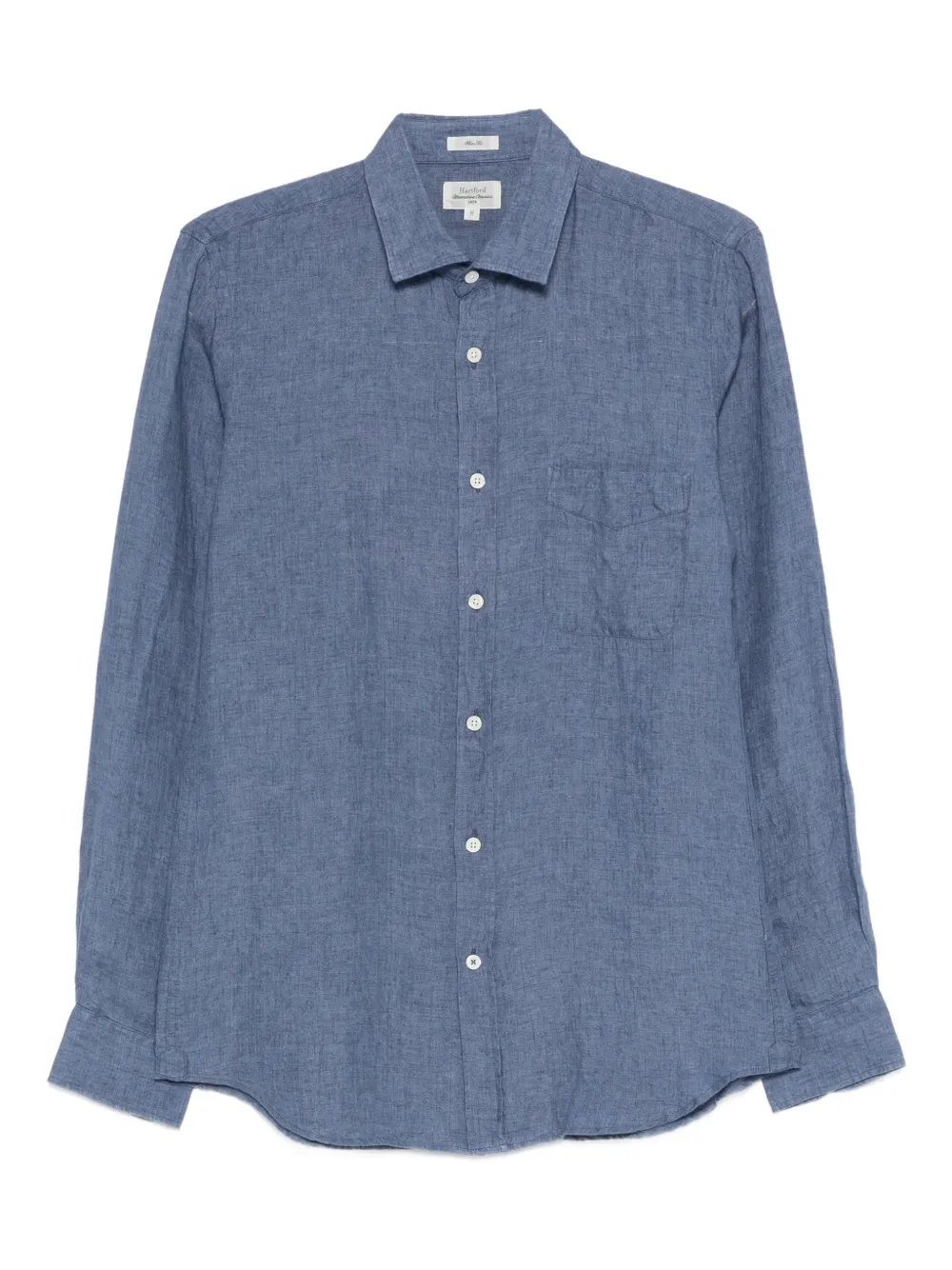 HARTFORD pocket linen shirt | Blue | Image 1