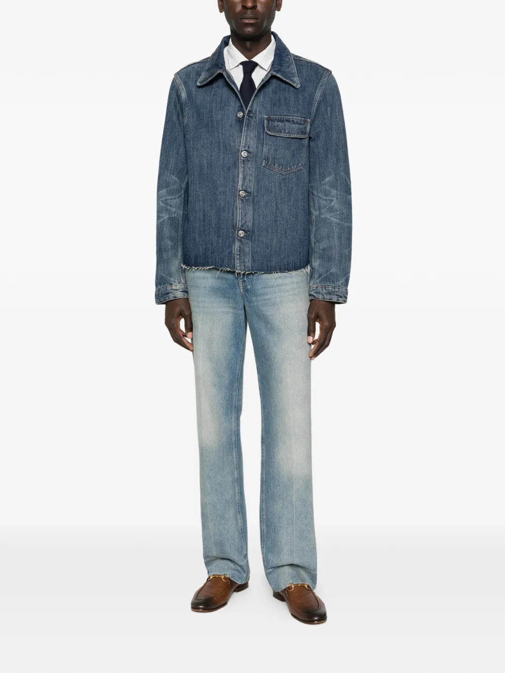 HARTFORD linen shirt - Blauw