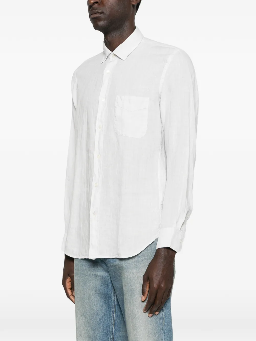  Hartford Linen Shirt - Blue 