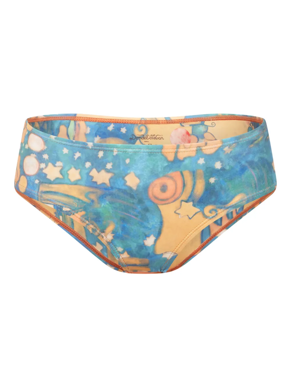 Donde Esteban El Beso floral bikini bottom - Blu